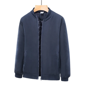 High Quality Polyester <b>Men's</b> Bomber <b>Jacket</b> with Coated Stand Collar Hooded Design Quilted Style Quick Dry Feature - Product Image 3