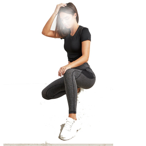 Leggings athlétiques personnalisés Pantalon de yoga avec poches Leggings de yoga pour femmes Leggings de sport élastiques pour la gym - Product Image 3