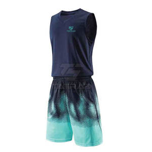 Ensembles de maillots de basket-ball de haute qualité, prix de gros bon marché, impression par sublimation, logo personnalisé, séchage rapide, respirant, 100% polyester - Product Image 2