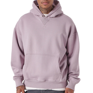 Sudadera con capucha de gran tamaño de lana de algodón de lujo pesado de alta calidad de invierno personalizada para hombre con impresión digital al por mayor - Product Image 1
