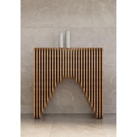 Table console en contreplaqué console paramétrique design meubles de hall d'entrée décors muraux en bois table de couloir