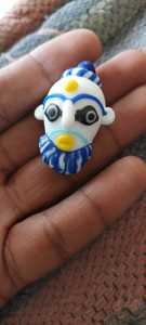 Cuentas DE CARA tribales de coral hechas a medida con detalles intrincados y formas irregulares de colores vibrantes para coleccionistas de diseñadores de joyas - Product Image 4