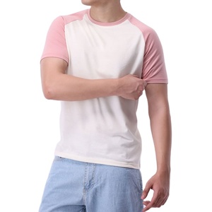 Camiseta de Manga Raglán OEM a Precio Económico, Tejida, Moderna, Lisa, con Logotipo Personalizado Serigrafiado, Corte Holgado, 220 g/m², Ropa de Verano - Product Image 1