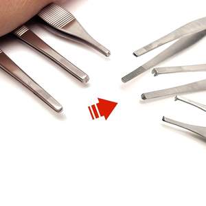 Pinzas Adson Manuales Reutilizables para Tejidos, Herramienta de Acero Inoxidable para Dar Forma al Cartílago, Pinzas Finas para Cirugía Dental, Instrumentos Quirúrgicos con Certificación CE - Product Image 6