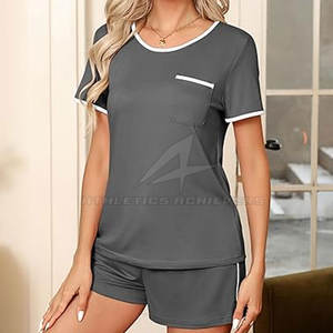 Camisa corta informal de alta calidad para mujer hecha a medida para Primavera/Verano, conjuntos de ropa de mujer OEM - Product Image 3