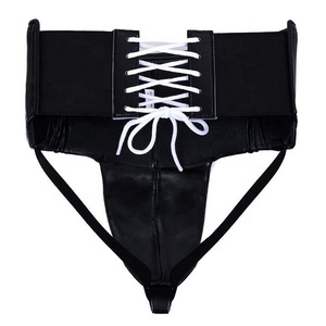 Nouveau protège-aine en cuir de vache véritable pour femmes, noir, pour la boxe et le sparring, fabrication sur mesure OEM, équipement d'entraînement professionnel - Product Image 2