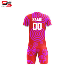 Tenues de football avec designs personnalisables, 100 % polyester, couleurs et tailles sur mesure pour les équipes universitaires et collégiales - Product Image 2