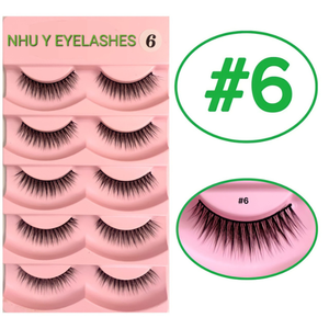 Paire de cils naturels noirs les plus vendus du fabricant vietnamien mélange d'extension facile 5D 15mm accessoire de beauté parfait cadeau de noël - Product Image 5