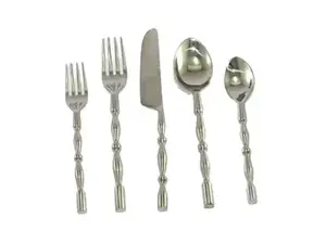 Juego de cubiertos de calidad superior de 5 mango negro con espejo de acero inoxidable cuchara tenedor cuchillo juego de cubiertos para vajilla de comedor de Hotel - Product Image 6