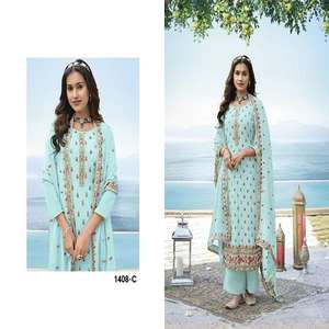 Alta calidad Shalwar Kameez -- Vestidos de mujer indios paquistaníes -- Ladies Kurti New Designs 2023 - Product Image 5
