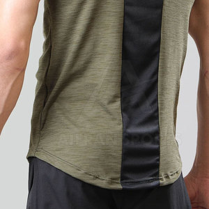 2023 vente en gros personnalisé course vêtements de sport t-shirts Compression hommes Fitness vêtements O cou t-shirts - Product Image 5