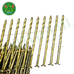 1-3/4 "X 0.092 Bobina de acero Pallet Nails 9000PCs Anillo Vástago Tornillo Vástago Diseño de cabeza a cuadros para pistola de clavos de gas Precios de fábrica - Product Image 1