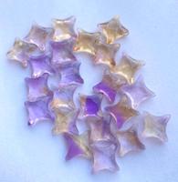 Ametrine Ninja Stars Briolette Faceted Gemstone Carvings Wholesale Stone Beads for Jewelry Gifts Star Shape Gemstone
