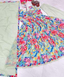 Designer Georgette Embroidery Sequence Work Salwar Kameez Suit Party Wear Wholesale Price Ethnic Garment - Product Image 5