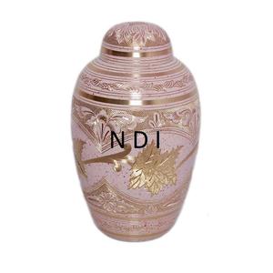 Cobre Antiguo Acabado brillante Urnas de cremación redondeadas Cenizas funerarias Urnas de cremación de latón Urna de recuerdo funerario - Product Image 3