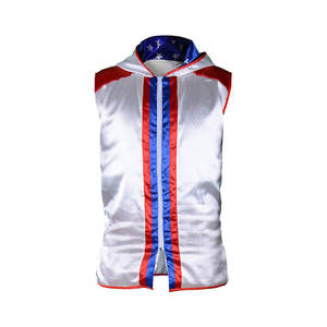 Top vente nouveau Design boxe sans manches sweats à capuche fermeture éclair tissu veste joueur Styles solide impression haute qualité printemps saison basse - Product Image 4