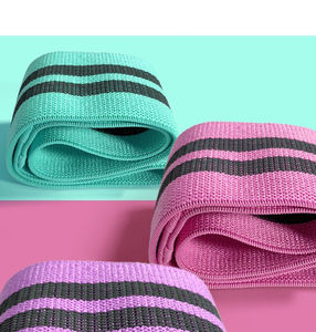 Juego de 3 bandas de ejercicio de bucle con logotipo personalizado, venta al por mayor, bandas de resistencia para botín de tela - Product Image 3