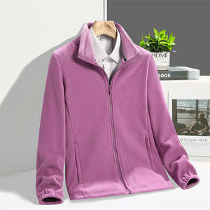 Chaqueta polar transpirable para hombre con cremallera completa y bolsillos seguros, cálida y ligera para actividades al aire libre - Product Image 3