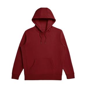 Sudadera con Capucha Unisex de Alta Calidad, 350 g/m², Roja, Gruesa, Básica, Mezcla de Algodón, 100% Algodón, Logotipo Personalizado Bordado, Sudadera con Capucha para Hombre con Estampado - Product Image 1