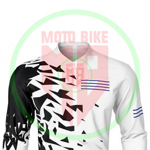 Maillots de motocross imprimés en polyester 100% avec logo personnalisé, respirants, confortables, maillots de course de motocross à prix avantageux - Product Image 3
