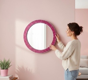 Nuevo Marco de Espejo de Madera con Mosaico, Estilo Moderno y Antiguo, Hecho a Mano, para Decoración de Pared de Sala de Estar, Precio de Mayoreo desde India - Product Image 1