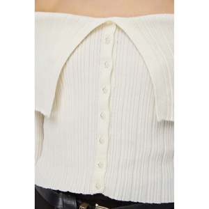 Haut en tricot en viscose/polyester à épaules dénudées, respirant, décontracté, pour femmes, pour l'automne/l'hiver - Product Image 2