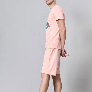 Conjuntos de camisetas y pantalones cortos transpirables para hombre, venta al por mayor, conjuntos cortos personalizados de verano para hombre, logotipo y talla personalizados de alta calidad - Product Image 6