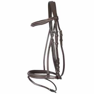 Brida para Caballo SidePull de Cuero Negro Personalizable de Alta Calidad Fabricada en India - Product Image 5