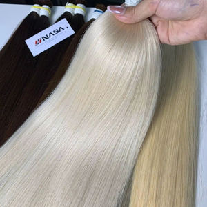 2025 vente chaude en vrac 100% vietnamien naturel droit blond Extensions de cheveux de haute qualité Double extrémité dessinée - Product Image 1