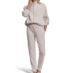 Sweat-shirt à capuche imprimé doublé pour femme de haute qualité, manches longues, sport, avec fermeture éclair - Product Image 2