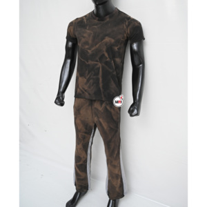 Personalizado 100% algodón de secado rápido de alta calidad Comport nuevo estilo al aire libre transpirable deporte de desgaste de dos tonos hombre 2 piezas conjunto chándales - Product Image 1