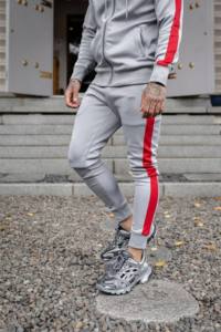 Chándal de Jogger informal con logotipo personalizado de tela de punto, ropa deportiva de dos piezas, Sudadera con capucha, traje para Unisex - Product Image 5