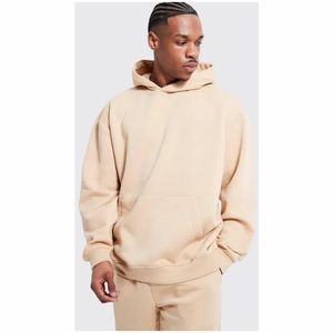 ชุดจ็อกเกอร์เข้ารูปผ้าฝ้าย100% สำหรับผู้ชายชุดวอร์มมีฮู้ดคอปกเสื้อมีเทคนิคพิมพ์ลายโลโก้แบบกำหนดเอง - Product Image 4