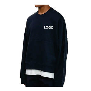 Manches longues, qualité supérieure, vente chaude, logo personnalisé de haute qualité, coupe ample, respirant, basiques, coton mélangé - Product Image 4