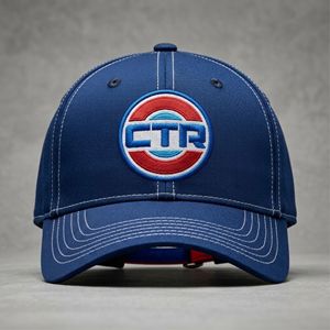Casquette Trucker Snapback 6 Panneaux Brodée 3D Bleue 100% Polyester Toile Respirante Imperméable Tendance Décontractée Extérieur Réglable - Product Image 2