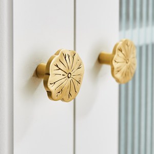 New Designing Brass Knob Pull Cabinet Drawer for Home Dresser Door Cabinet Furniture Decorative <b>Kitchen</b> Wardrobe Handle Knobs - Product Image 2