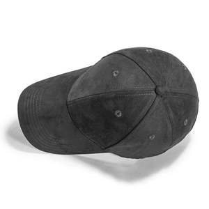 Gorra de béisbol de cuero de gamuza, diseño estructurado ajustable, gorra cómoda suave y lisa de gamuza genuina - Product Image 5