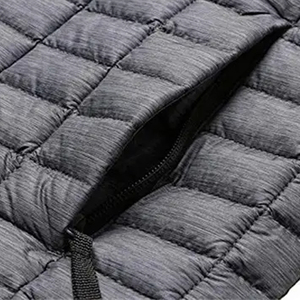 Veste coupe-vent décontractée pour hommes, nouveau design, couleur unie, tissu en toile coupe-vent avec fermeture éclair - Product Image 5
