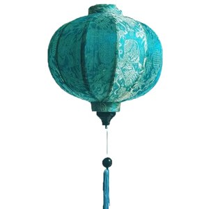 2025 Hot Deal à la mode élégant fabriqué à la main Hoi an lanterne en soie pour la décoration intérieure et extérieure imprimé maison jardin fabriqué au Vietnam - Product Image 1