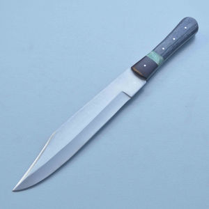 Cuchillo de Caza Galway Grove, Hecho a Mano, de Acero Inoxidable de Grado Industrial, con Borde Dentado, Mango de Madera, Diseño Grabado, Hoja Fija, OEM - Product Image 1