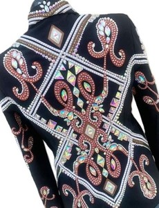 เสื้อแจ็คเก็ตขี่ม้าแบบมีซิปปิดที่หรูหราและมีสไตล์แบบพรีเมี่ยมสำหรับการขี่ม้าแบบตะวันตก - Product Image 4