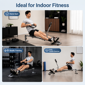 Rameur magnétique pliable BNcompany, capacité 200 kg, pour entraînement cardio à domicile - Product Image 4
