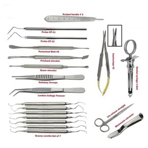 KIT d'instruments de MICRO chirurgie buccale dentaire, 10 pièces, poignée de SCALPEL rotative, haut de nos créations, ensembles dentaires chirurgicaux - Product Image 4