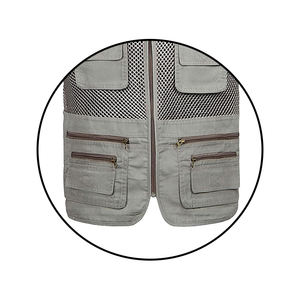 2024 hommes de haute qualité coton sans manches veste Logo personnalisé poche à rabat hiver décontracté vêtements d'extérieur utilitaire gilet - Product Image 4