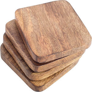 Posavasos de corcho de madera MDF para restaurantes, taza de fondo de bebida personalizada, a la moda, para hoteles y hogar - Product Image 5