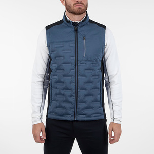 Veste d'hiver légère et formelle pour hommes, veste coupe-vent sans manches avec poches zippées pour la course à pied - Product Image 3