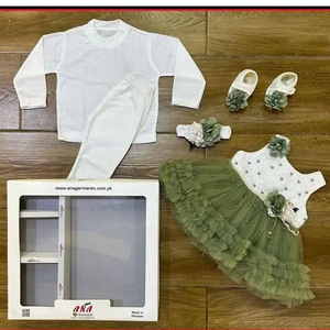 Últimos Vestidos de Algodón con Estampado Floral para Niñas, Vestido de Fiesta de Primavera para Niñas, Elegantes Decoraciones Florales para Grupo de Edad - Product Image 2