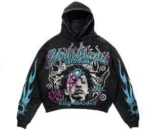 Sudaderas con Capucha Personalizadas para Hombre, Ecológicas, de Invierno, de Felpa Gruesa, Algodón/Poliéster, Corte Regular, Impresión DTG, Bordadas - Product Image 2