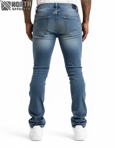 Customized <b>Men</b> High Quality Cotton Denim <b>Flared</b> Pants Manufacturer Oem High Street <b>Mens</b> Wide Leg <b>Jeans</b> <b>Jean</b> Large - Product Image 2