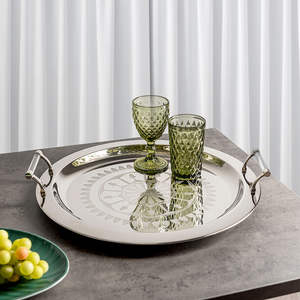 Hot Selling Wedding Ware Food Serving Tray Modern Design Decorative Snacks Dessert Serving Tray Resorts <b>Restaurant</b> <b>Supplies</b> - Product Image 3